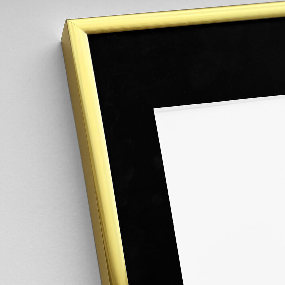 Aluminiumrahmen Gold Premium - Schmal (6 mm) - 70x100 cm
