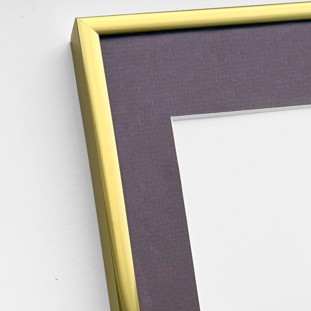 Aluminiumrahmen Gold - Schmal (9 mm) - 70×70 cm