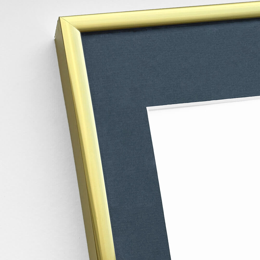 Aluminiumrahmen Gold - Schmal (9 mm) - 70×70 cm