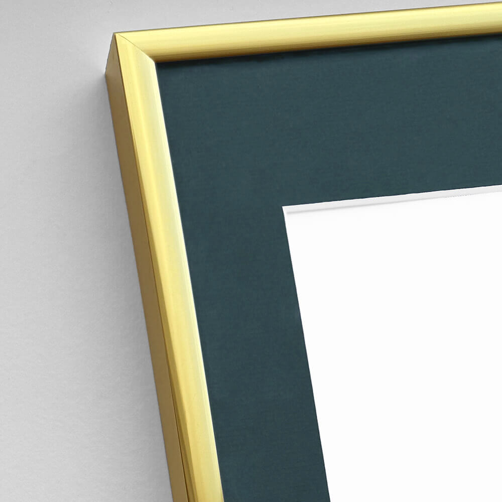 Aluminiumrahmen Gold - Schmal (9 mm) - 60×80 cm