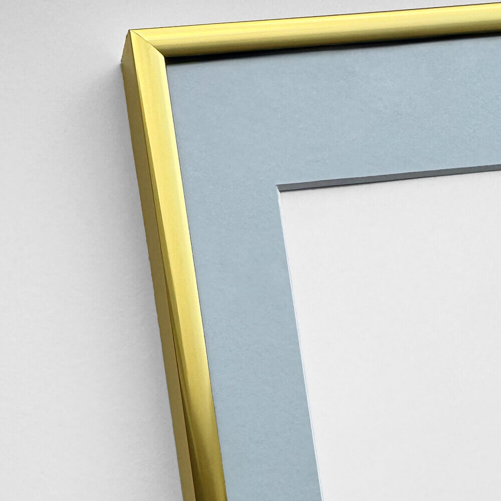 Goldfarbener Premium-Aluminiumrahmen – Schmal (6 mm)