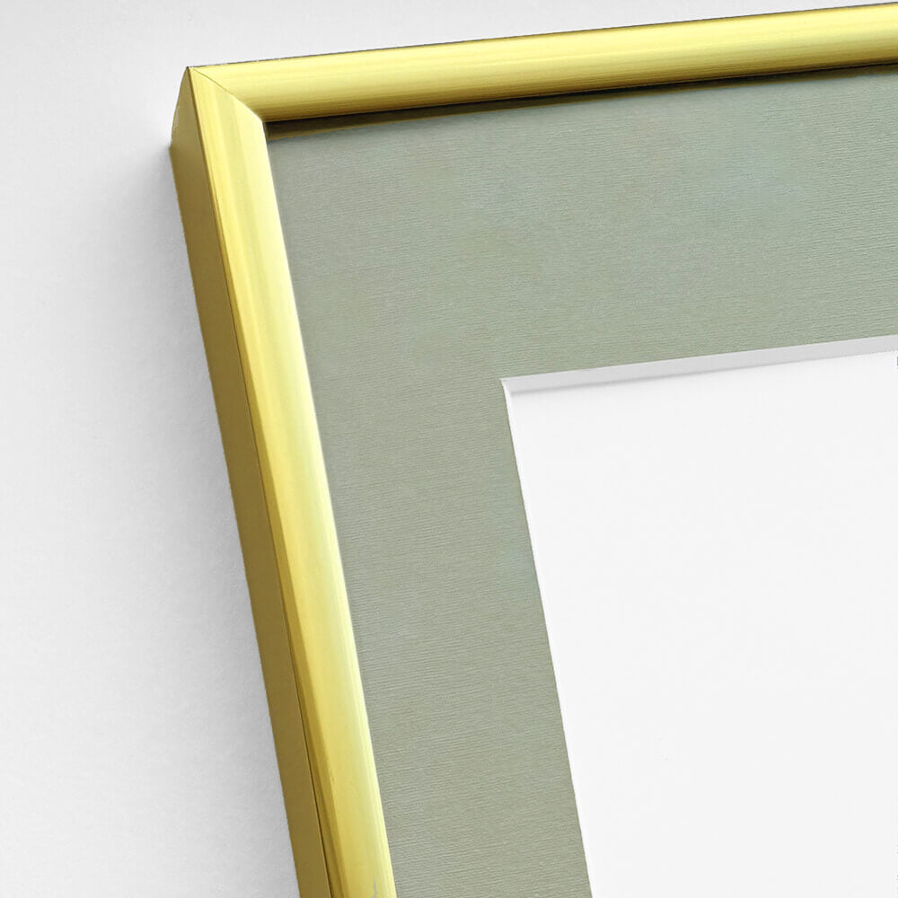 Aluminiumrahmen Gold - Schmal (9 mm) - 70×70 cm