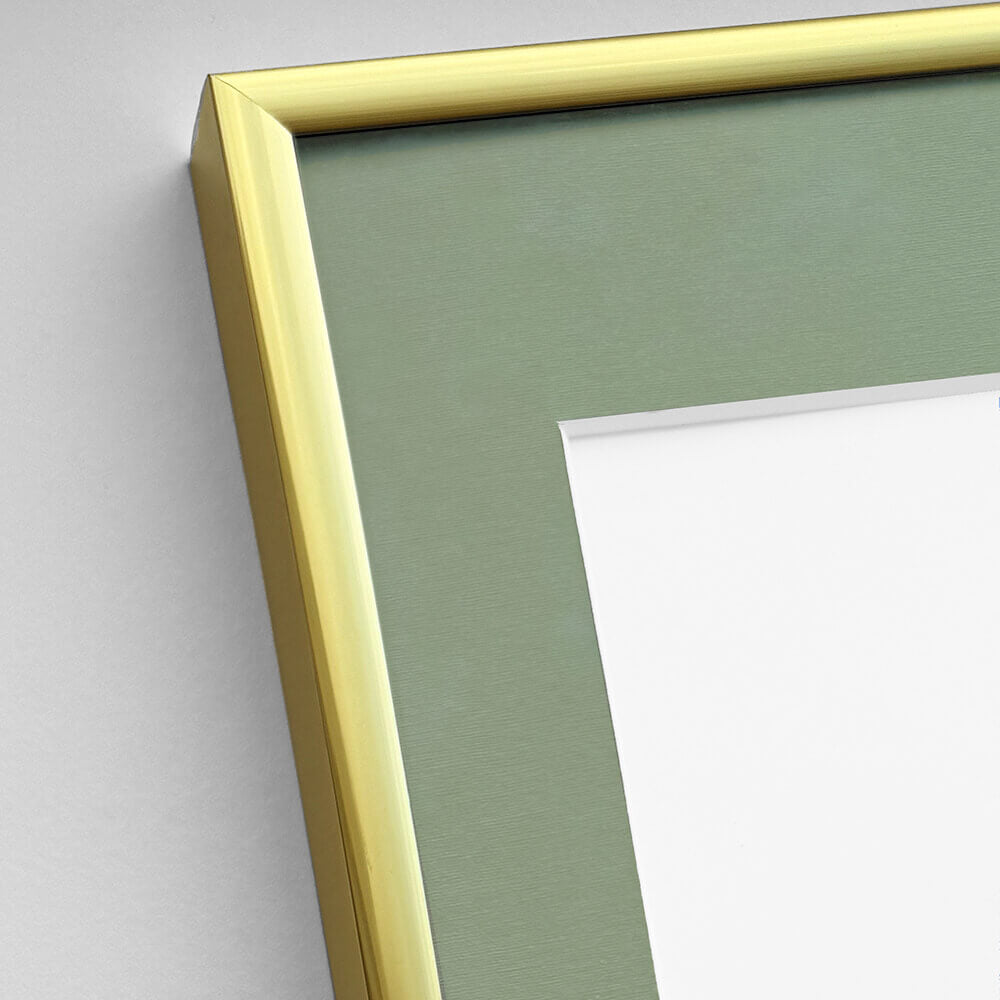 Aluminiumrahmen Gold - Schmal (9 mm) - 60×80 cm