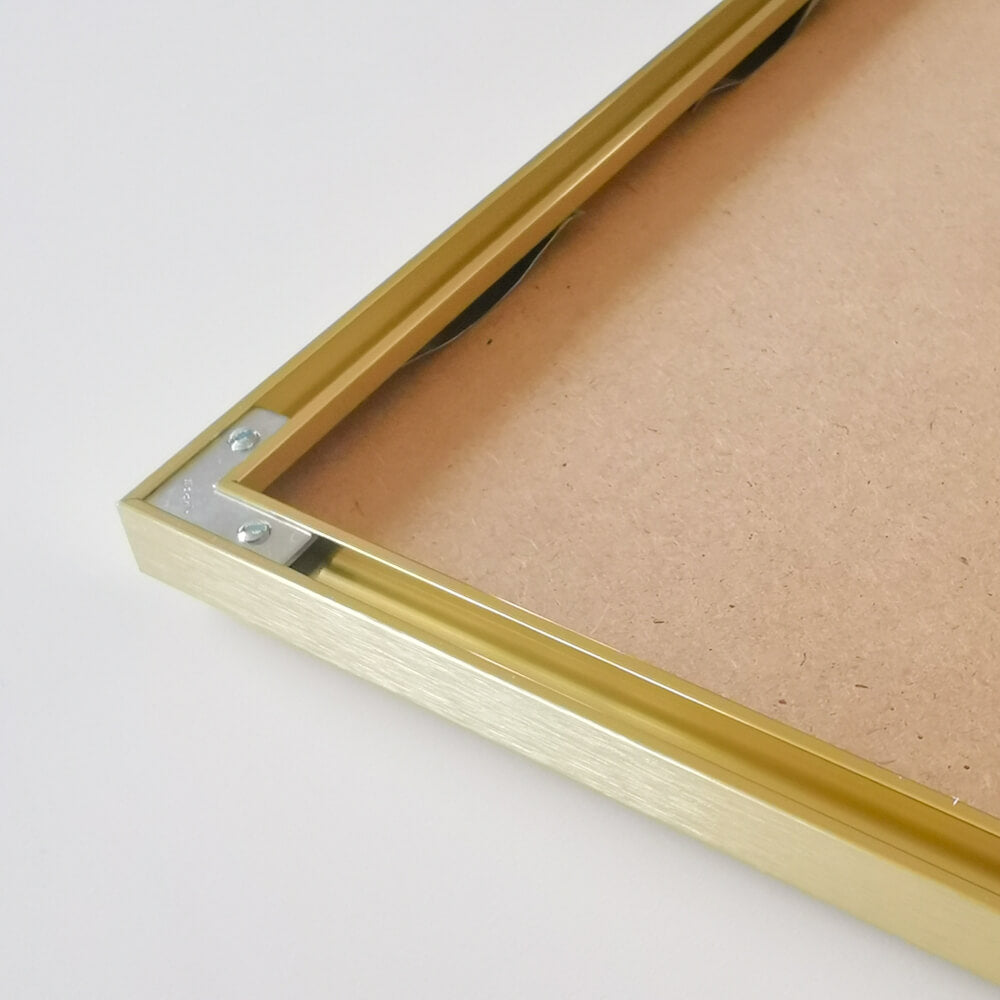 Gold Premium Aluminiumrahmen - Schmal (6 mm) - 100x100 cm