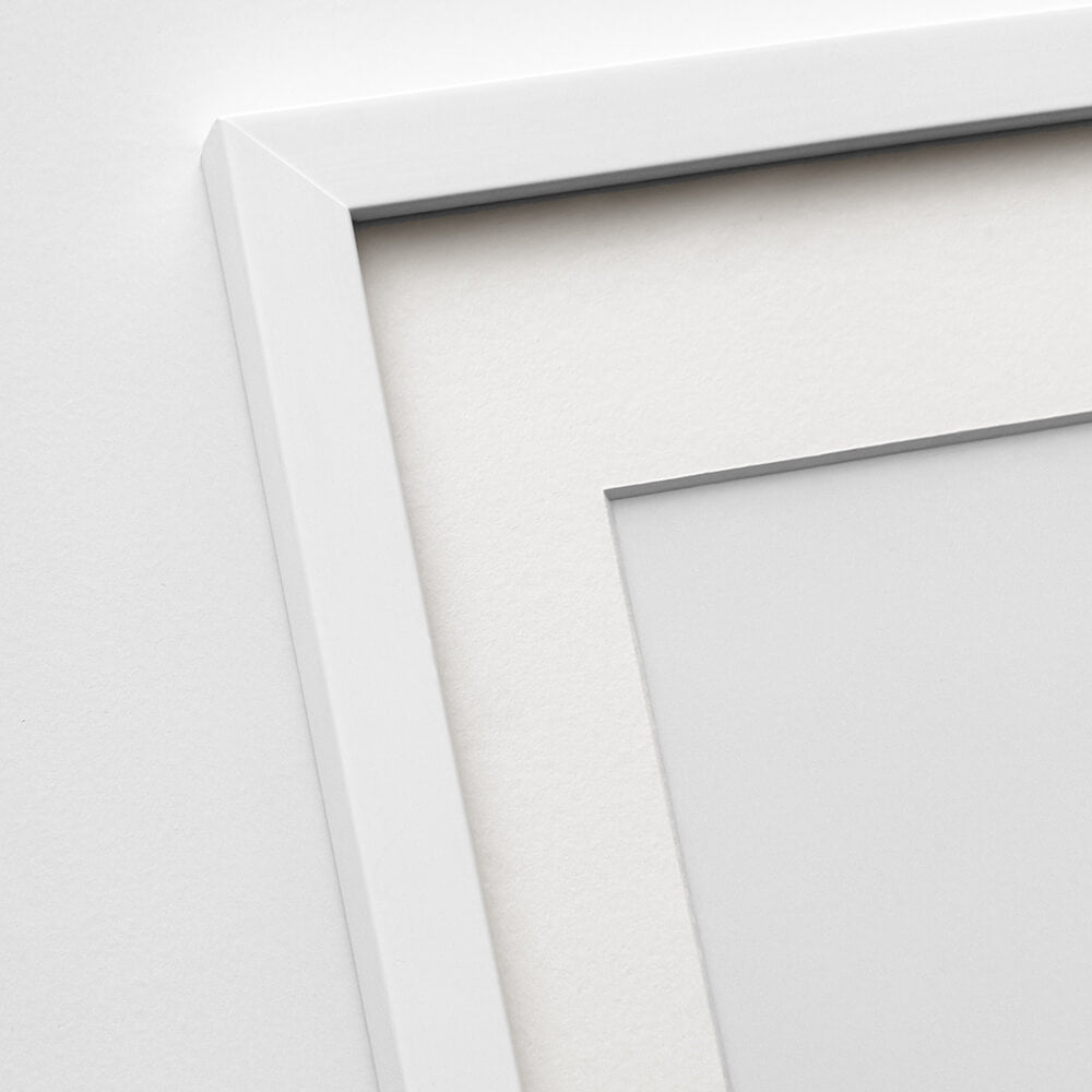 Hvid træramme – Smal (15 mm) – 40x50 cm-PlakatKunst