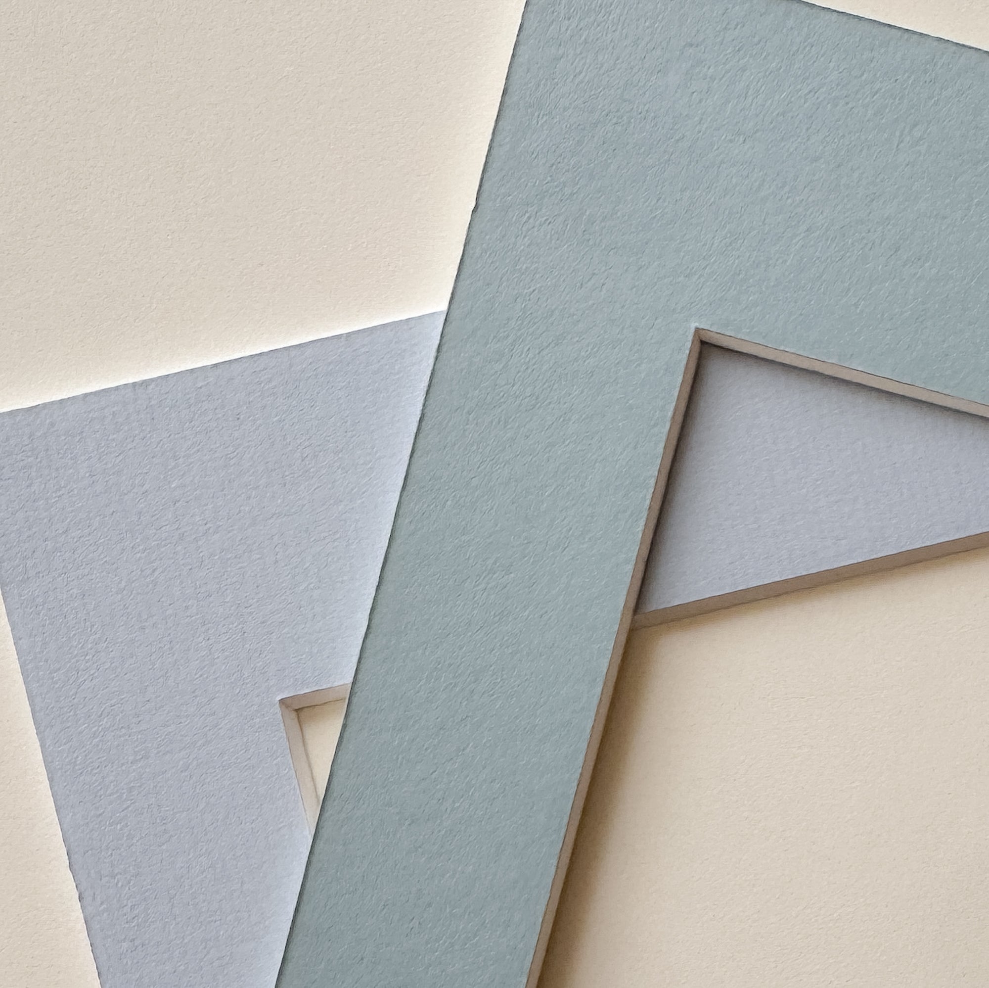 Hellblaues Passepartout