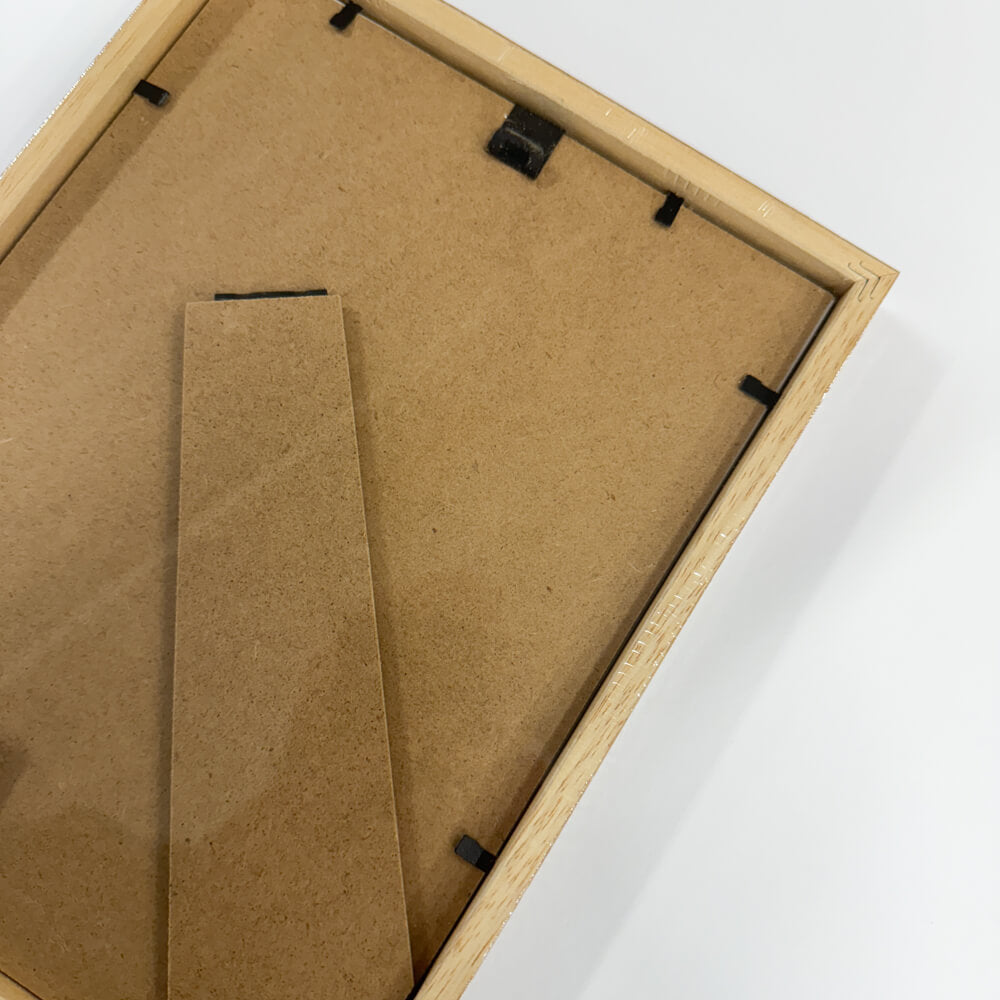 Olivgrüner matter Holzrahmen - Schmal (15 mm) - A5 (15x21 cm)