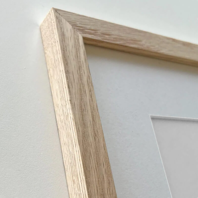 Massiver Eichenrahmen - Schmal (12 mm)