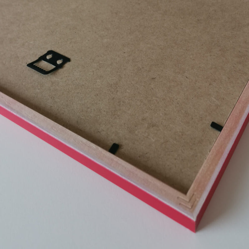 Dunkelroter matter Holzrahmen - Schmal (15 mm) - 40x50 cm