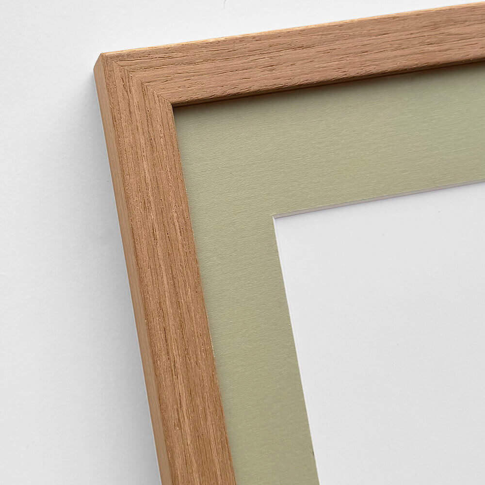Holzrahmen aus dunkler Eiche - Breit (20 mm) - 30x30 cm