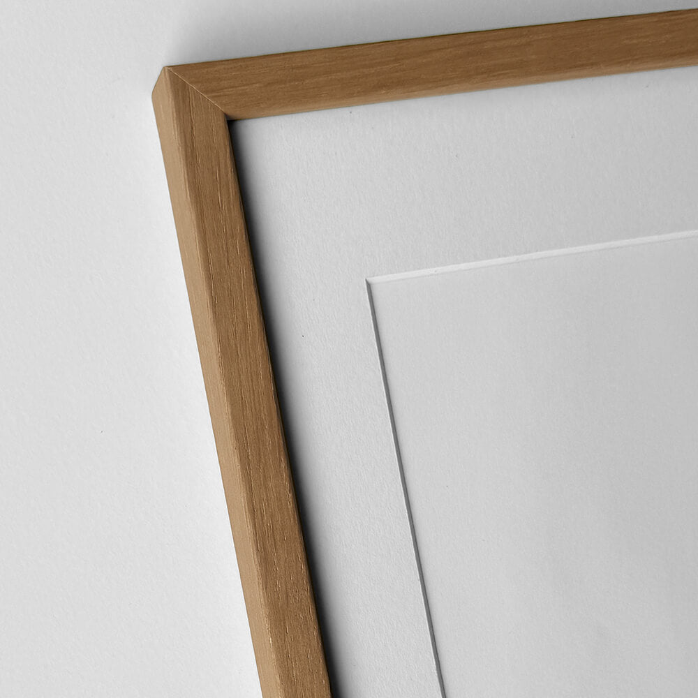 Dunkler Eichenrahmen - Schmal (12 mm) - 50×60 cm