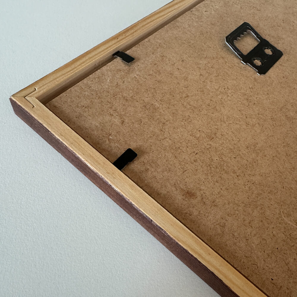Mørk træramme – Smal (10 mm) – 40x50 cm-PlakatKunst