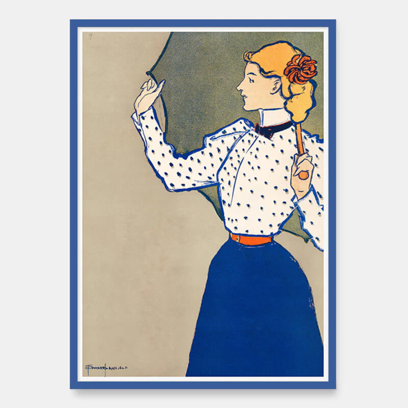 Frau mit Regenschirm