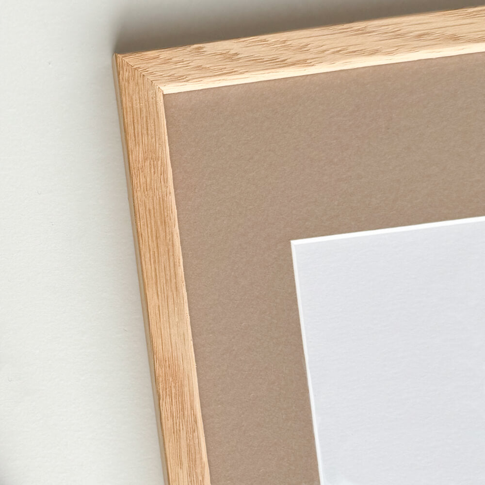 Massiver Eichenrahmen - Schmal (12 mm) - 40×40 cm