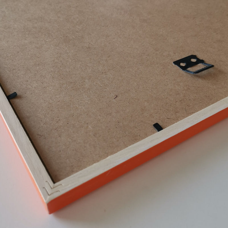 Orange blank træramme - Smal (13 mm) - 60x60 cm-PlakatKunst