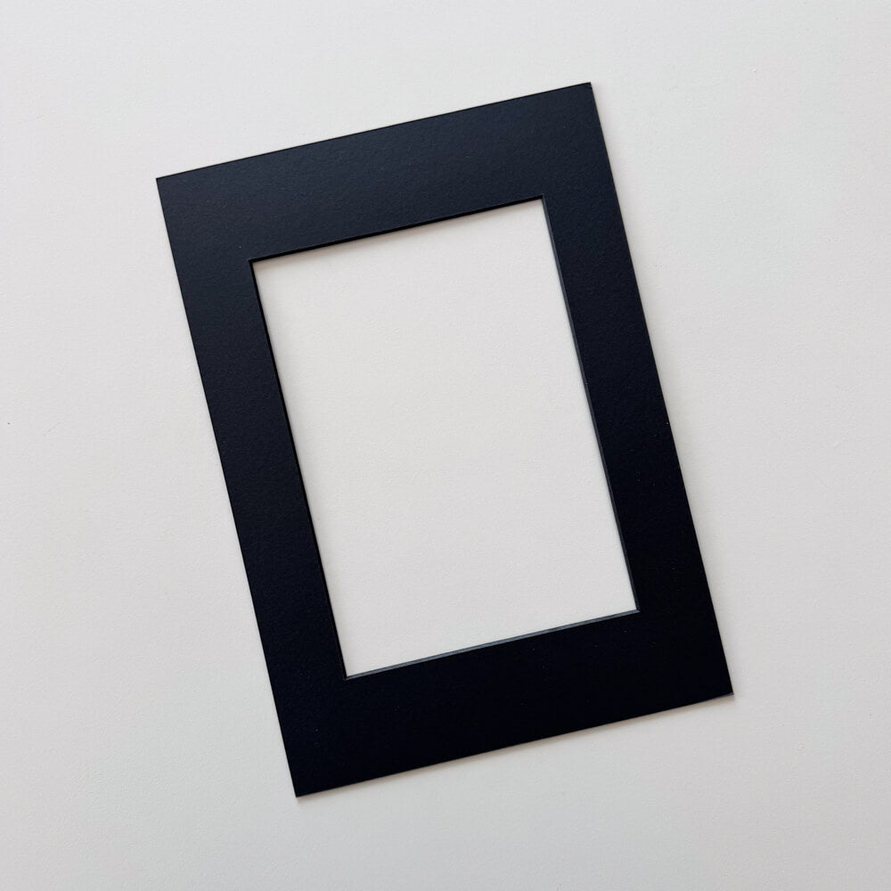 Schwarzes Passepartout mit schwarzem Kern
