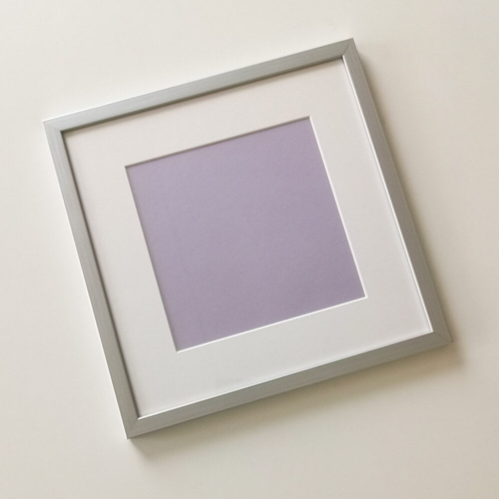 Silber Holzrahmen nach Maß - Schmal (15 mm)