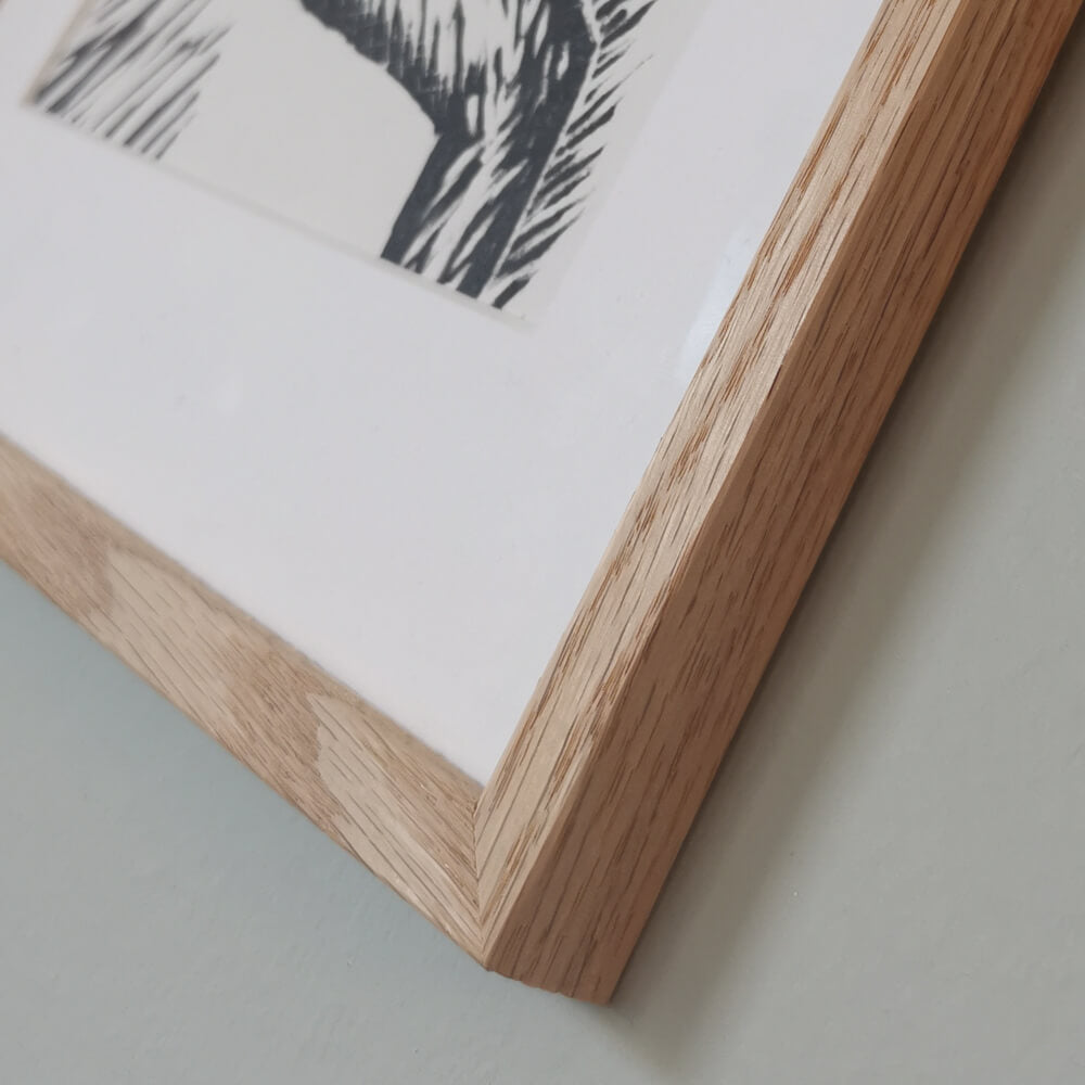 Massiv egetræsramme - Smal (12 mm) - 50x70 cm-PlakatKunst