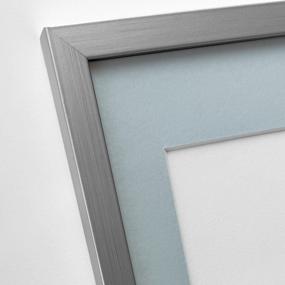Silberner Holzrahmen - Breit (20 mm) - 60x80 cm