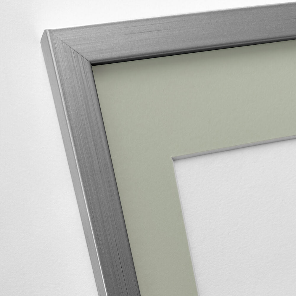 Silberner Holzrahmen - Breit (20 mm) - 60x80 cm