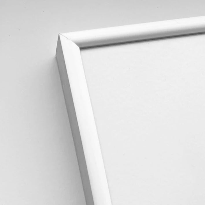 Mattsilberner Premium-Aluminiumrahmen - Schmal (6 mm) - 70x100 cm