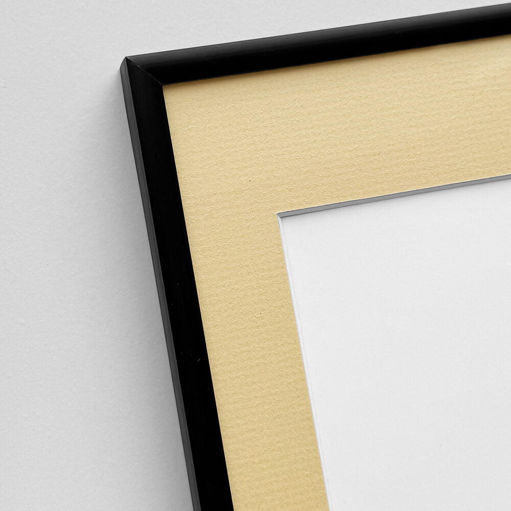 Schwarzer Premium-Aluminiumrahmen – Schmal (6 mm)