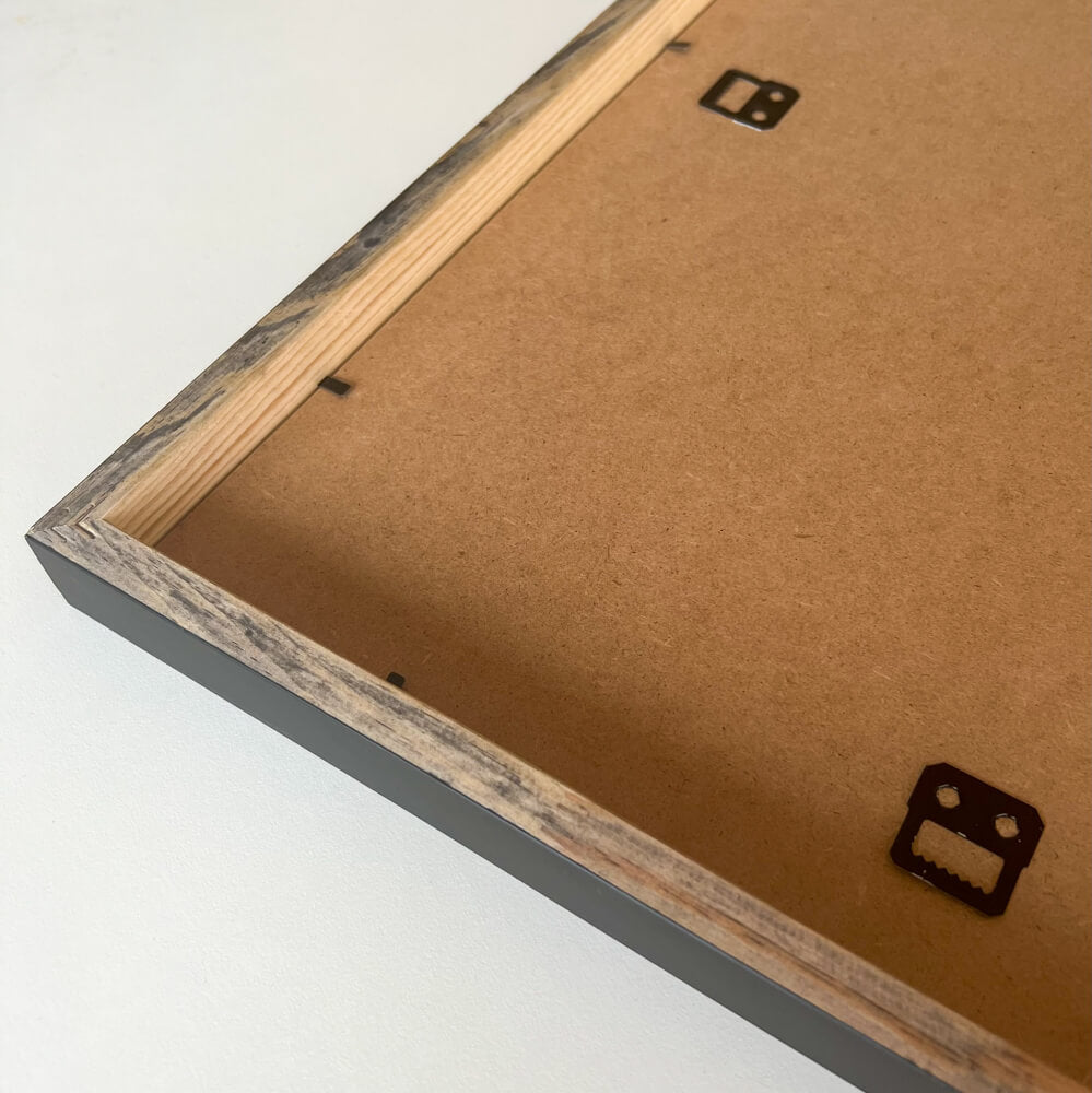 Sort træramme - Bred (20 mm) - A1 (59,4x84,1 cm)-PlakatKunst