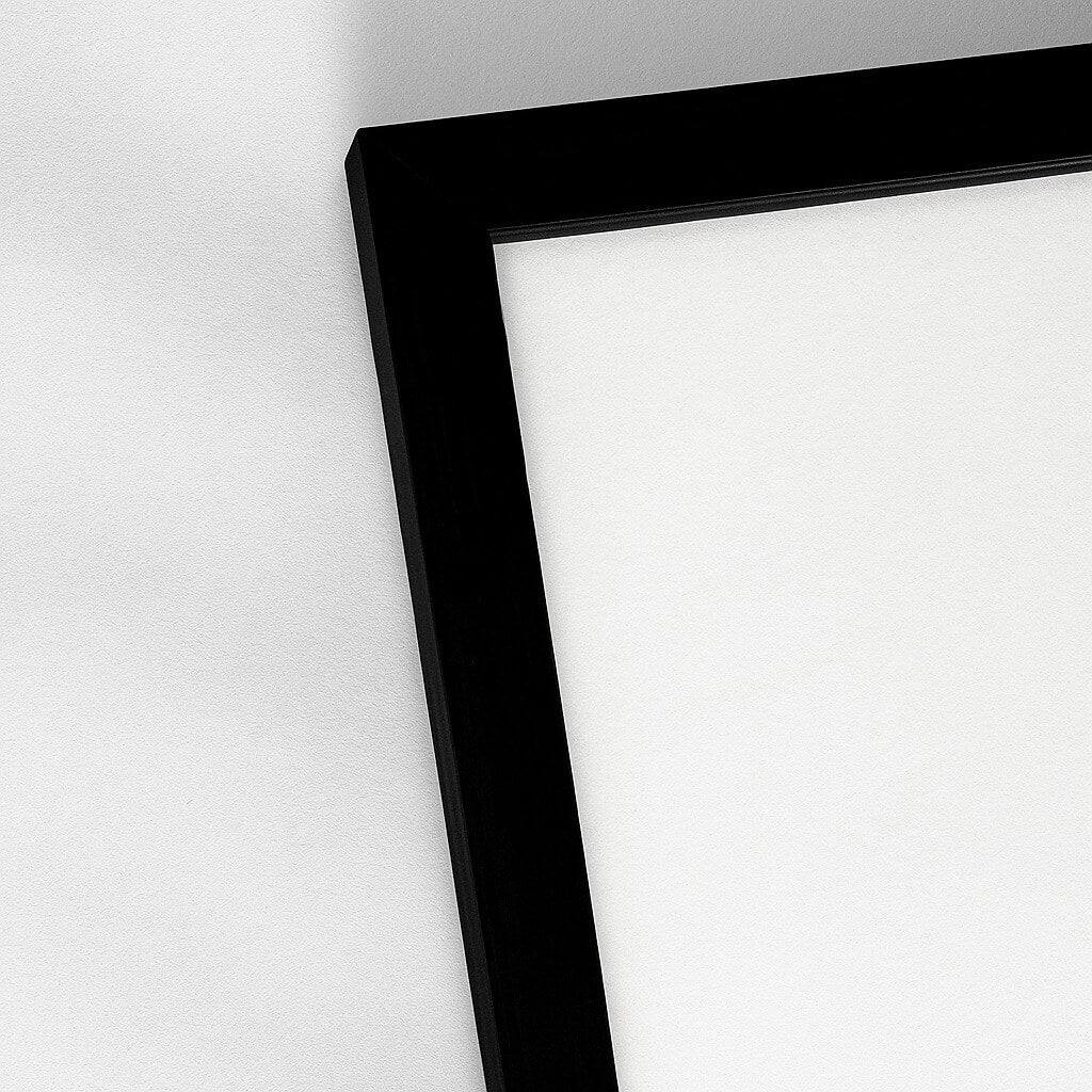 Schwarzer Holzrahmen - Schmal (10 mm)