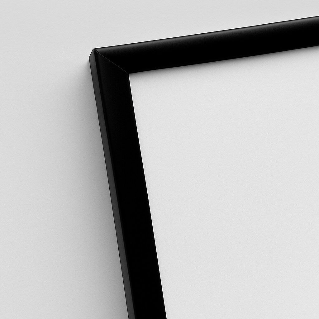Schwarzer Aluminiumrahmen - Schmal (9 mm)