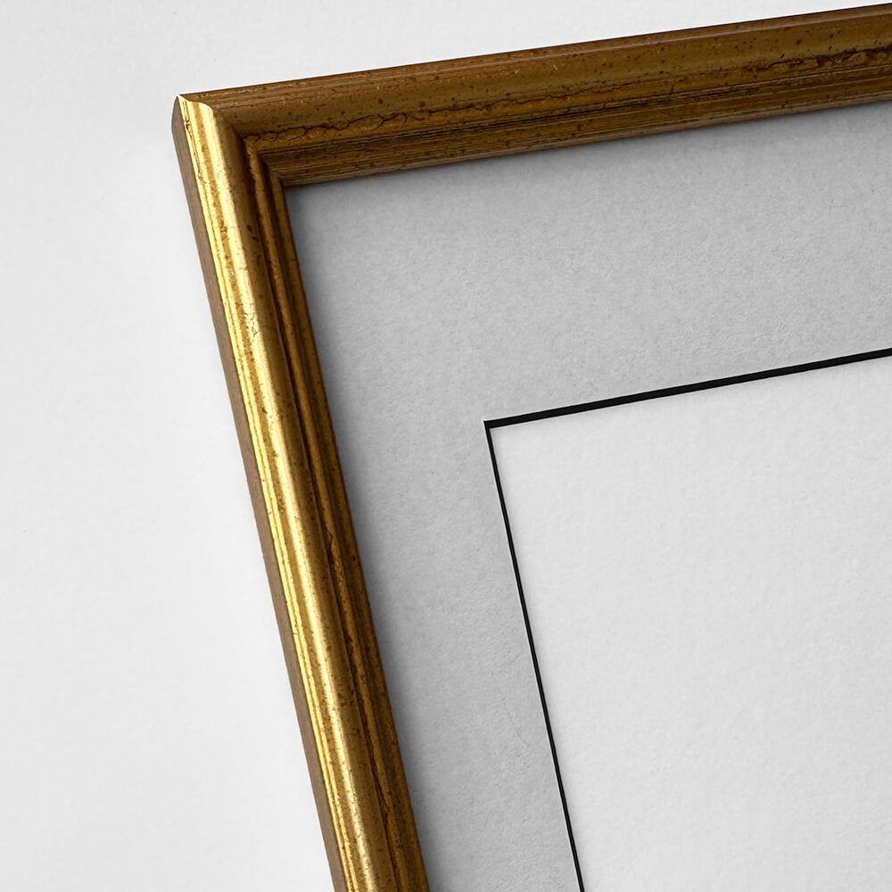 Vintage-Goldrahmen - Schmal (16 mm) - 28x35 cm