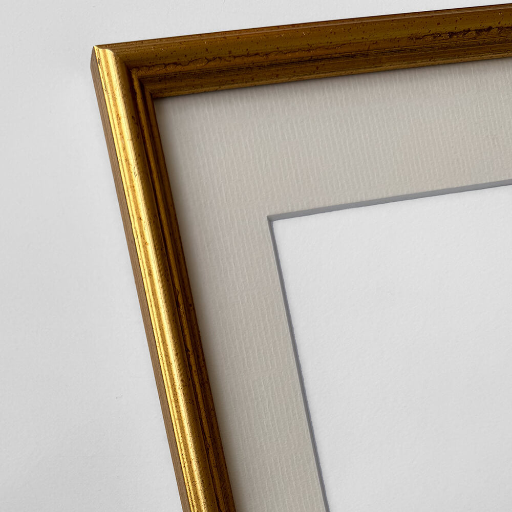 Vintage-Goldrahmen - Schmal (16 mm) - 28x35 cm