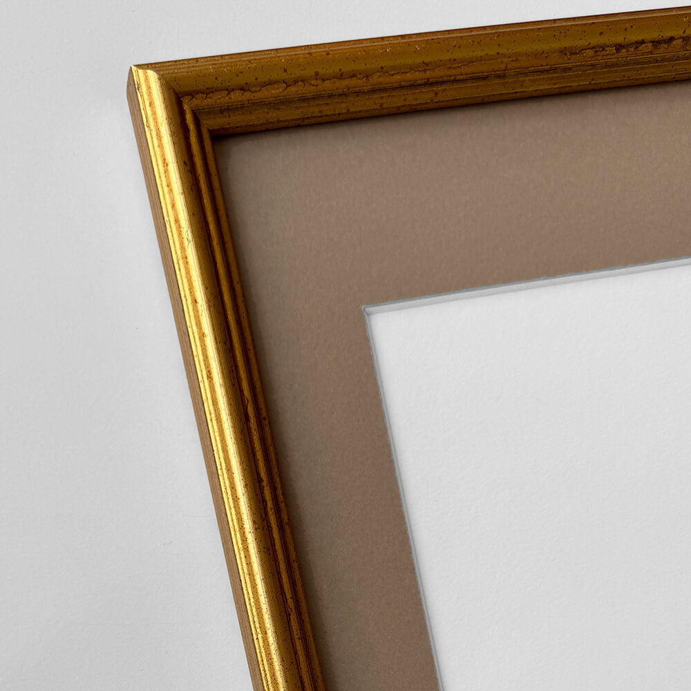 Vintage-Goldrahmen - Schmal (16 mm) - 28x35 cm
