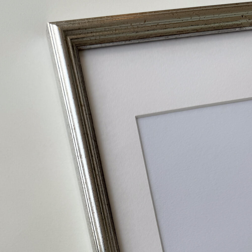 Vintage-Silberrahmen - Schmal (16 mm) - 30x30 cm