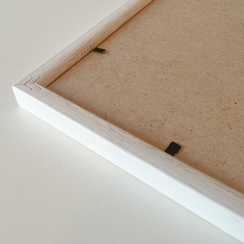 Weißer Holzrahmen - Schmal (15 mm) - A3 (30×42 cm)