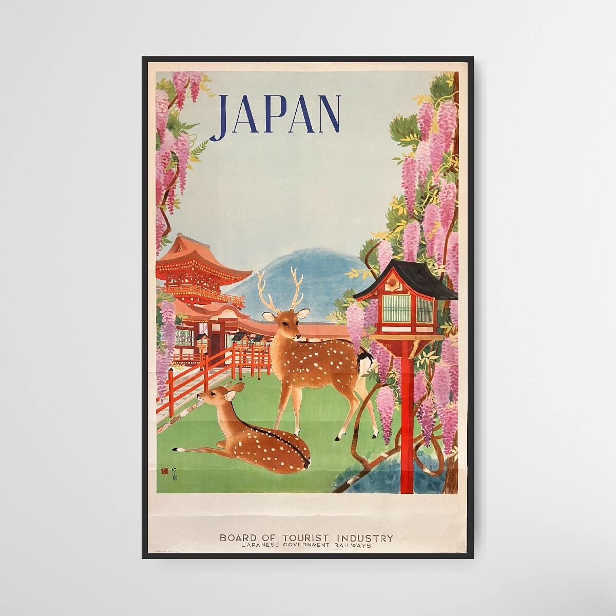 Japan - Japanischer Garten mit gefleckten Hirschen