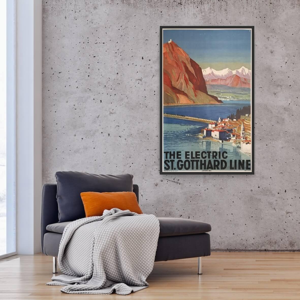 the-electric-st-gottard-line-original-vintage-plakat