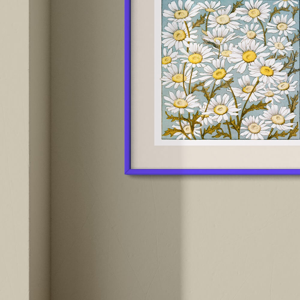 Lila glänzender Holzrahmen - Schmal (13 mm) - 50x60 cm