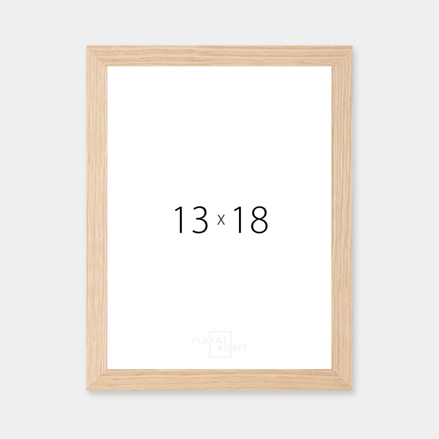 Massiver Eichenrahmen – Schmal (12 mm) – 13x18 cm