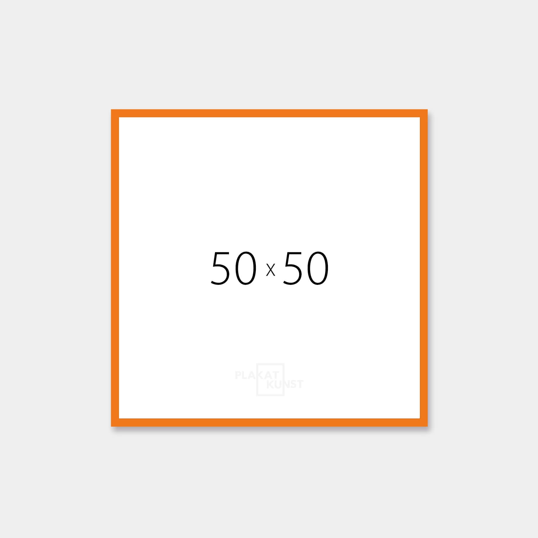 Orange matter Holzrahmen – Schmal (15 mm) – 50×50 cm
