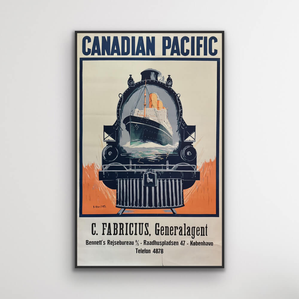 Canadian Pacific mit Zug und Schiff