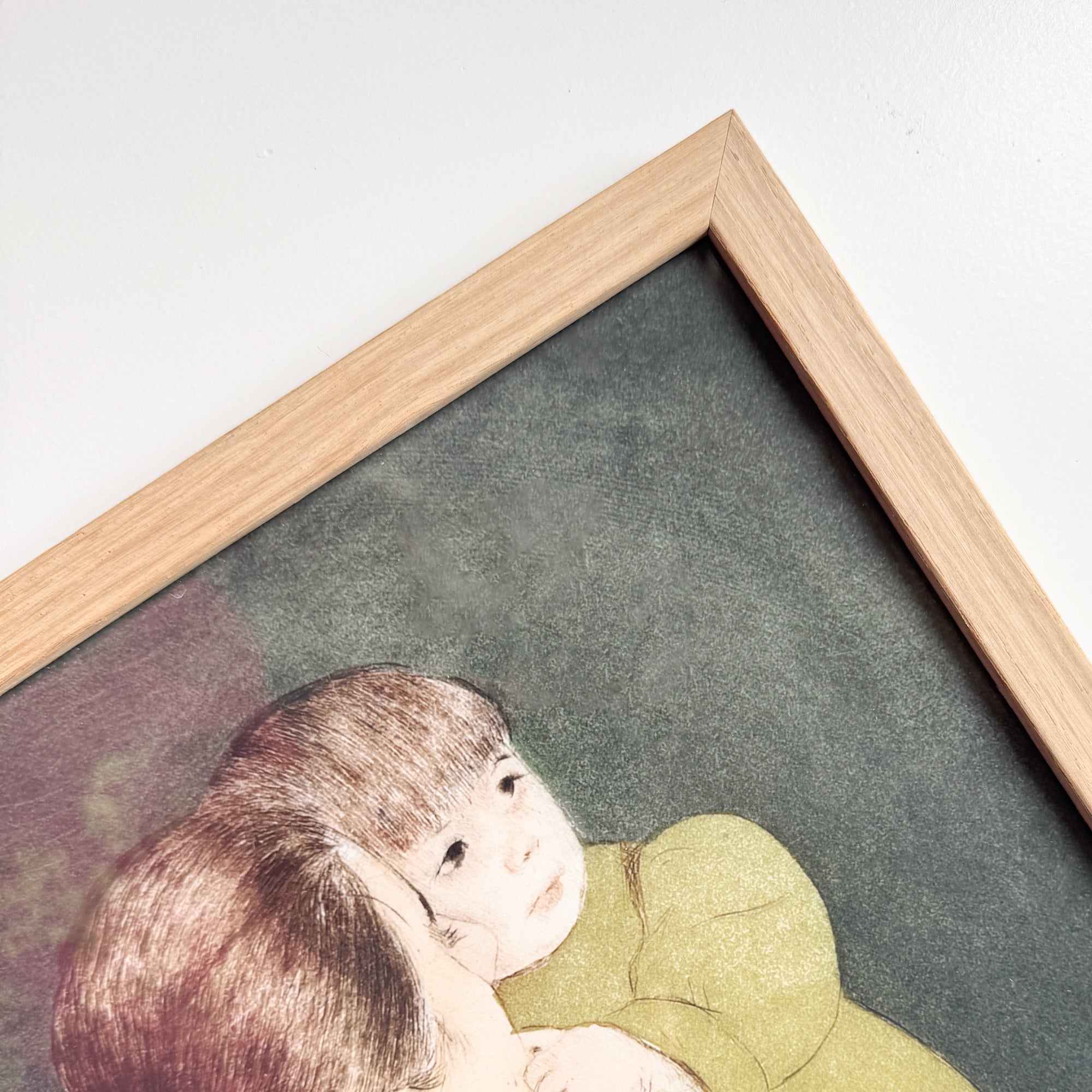 Heller Eichenrahmen nach Maß - Schmal (15 mm)