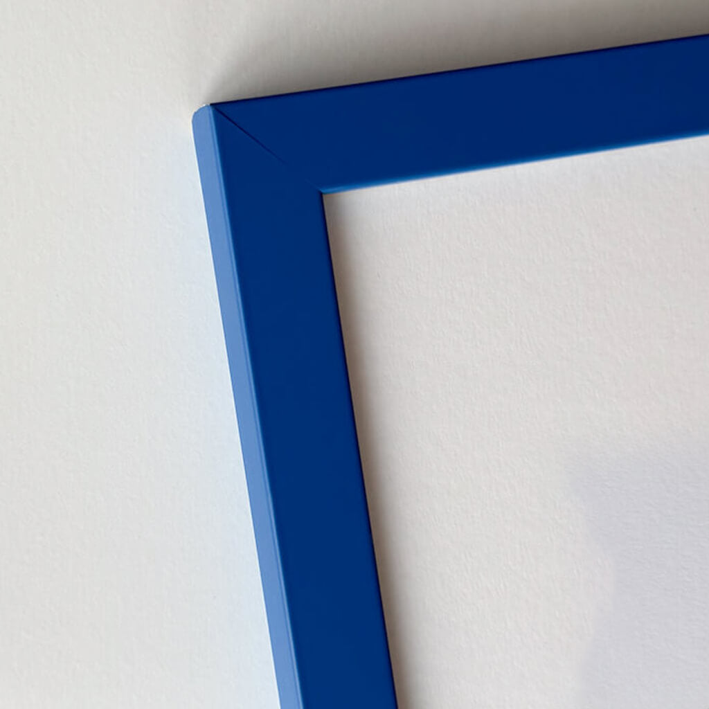Blau matter Holzrahmen - Schmal (15 mm) - 60x80 cm