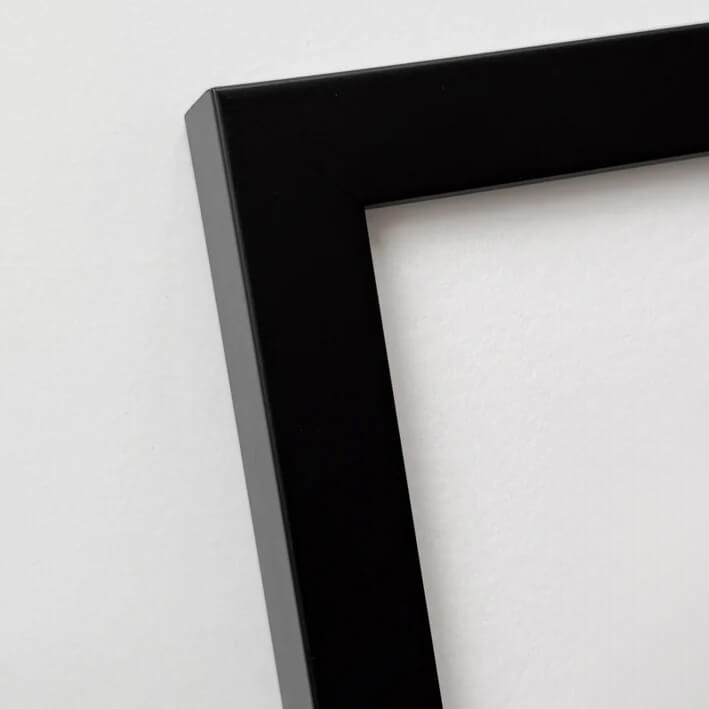 Schwarzer Holzrahmen - Breit (20 mm) - 70×70 cm