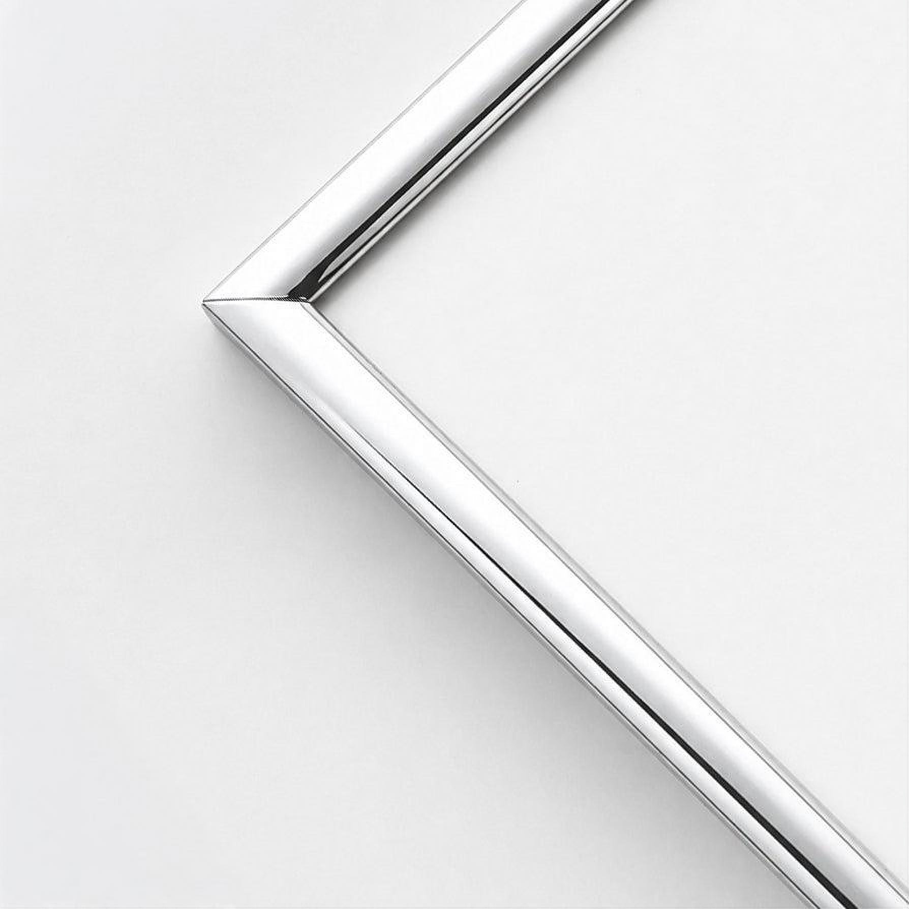 Mattsilberner Premium-Aluminiumrahmen nach Maß - Schmal (6 mm)