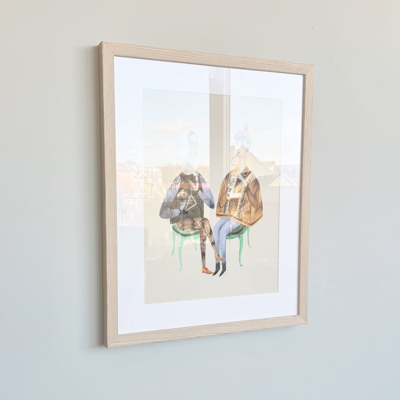 Heller Eichenrahmen - Breit (20 mm) - 70x100 cm