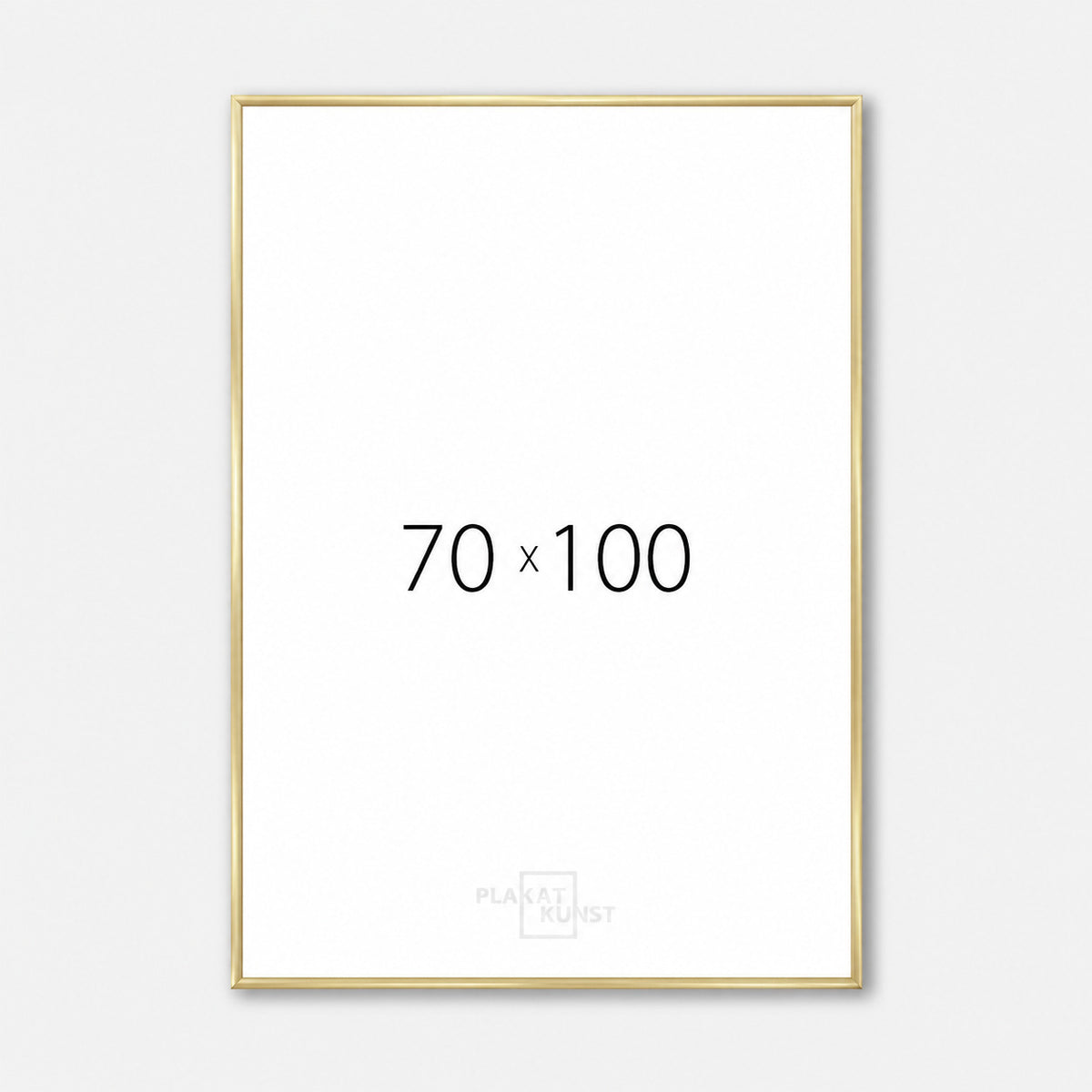 Aluminiumrahmen Gold Premium - Schmal (6 mm) - 70x100 cm