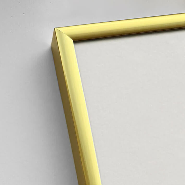 Aluminiumrahmen Gold - Schmal (9 mm) - 70×70 cm