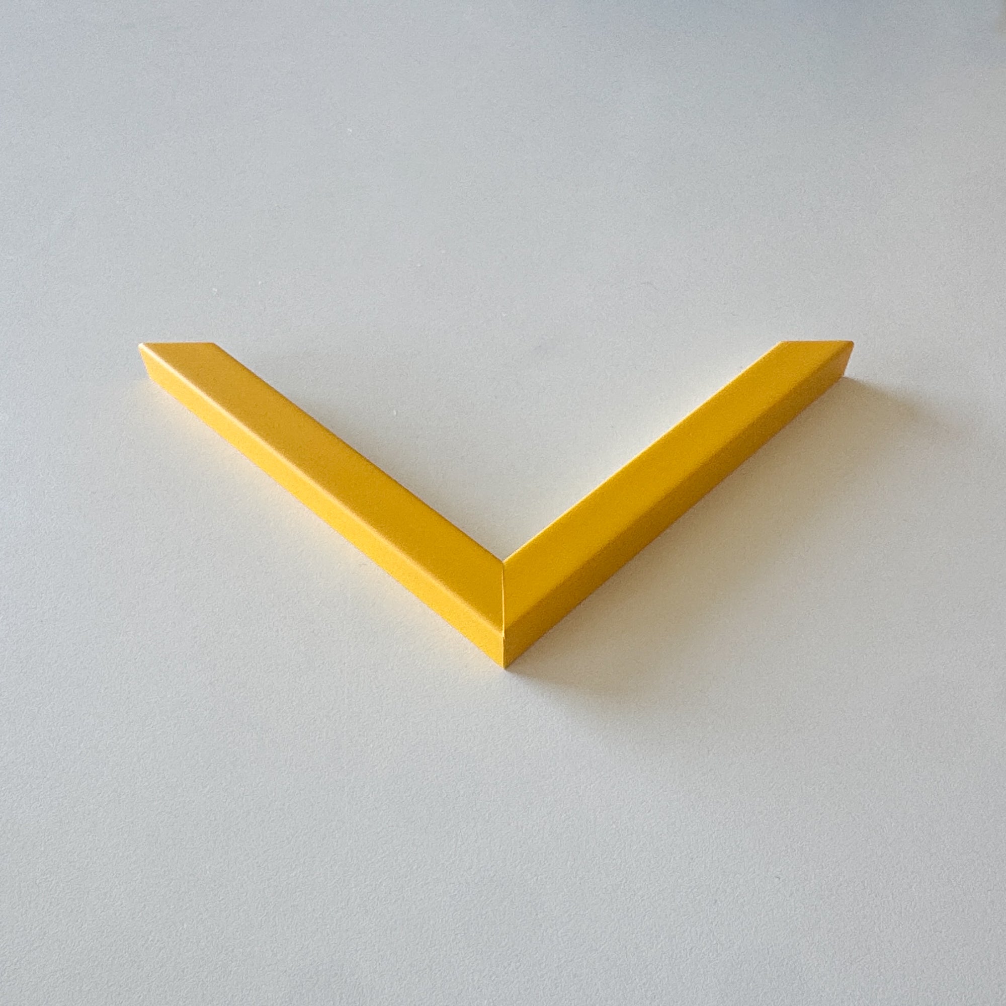 Eckmuster: Goldmatter Holzrahmen - Schmal (15x13 mm)