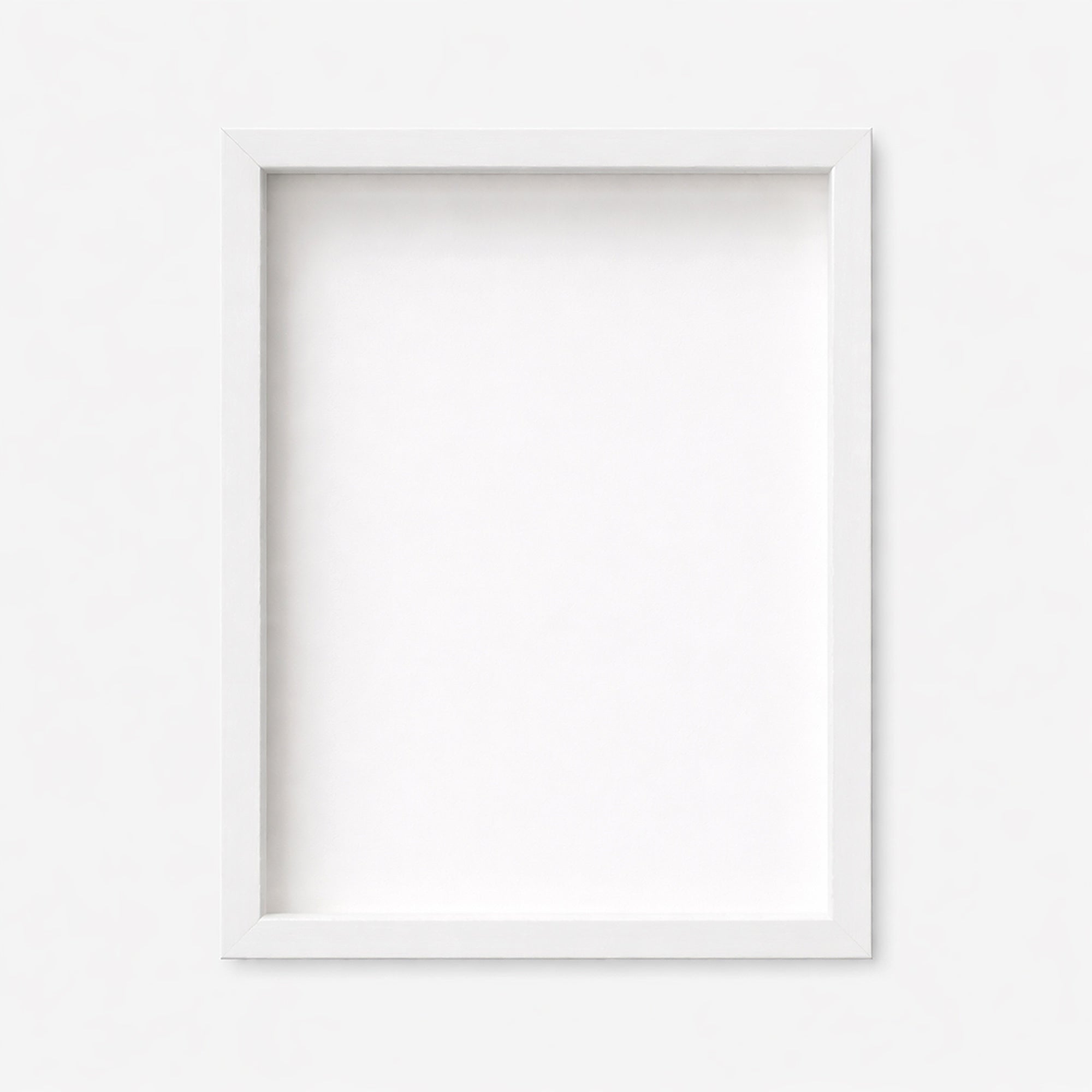 Objektrahmen aus mattweißem Holz - Breit (20 mm)