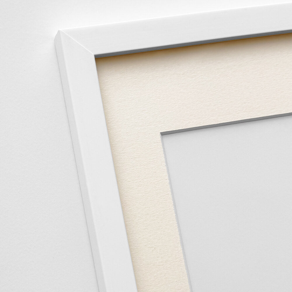 Weißer Bilderrahmen aus Holz - Breit (20 mm) - A3 (30×42 cm)